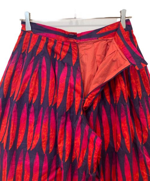 marimekko（マリメッコ）marimekko (マリメッコ) ガウチョパンツ　52041-34820 ネイビー×レッド サイズ:36の古着・服飾アイテム