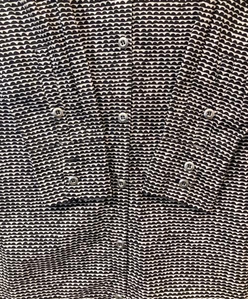 marimekko（マリメッコ）marimekko (マリメッコ) 波模様シャツワンピース　161649 ブラック サイズ:36の古着・服飾アイテム