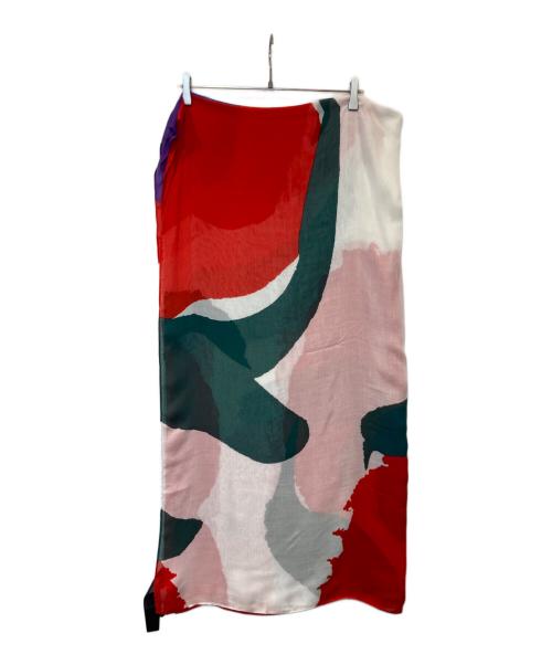 marimekko（マリメッコ）marimekko (マリメッコ) SIVULLINEN ISO VIKURI（サイドビッグヴィクリ）　518447 レッドの古着・服飾アイテム