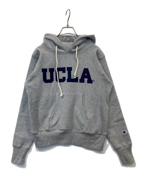 Champion（チャンピオン）Champion (チャンピオン) リバースウィーブ プルオーバー フードスウェットシャツ　C5-U101 グレー サイズ:Sの古着・服飾アイテム