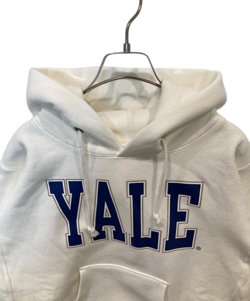 Champion REVERSE WEAVE（チャンピオン リバース ウィーブ）Champion REVERSE WEAVE (チャンピオン リバース ウィーブ) リバースウィーブプルオーバーパーカー　C5-U101 アイボリー サイズ:Mの古着・服飾アイテム