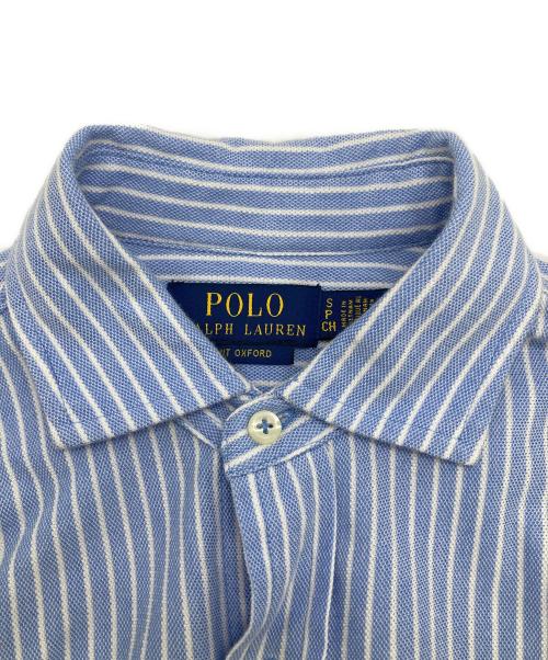 POLO RALPH LAUREN（ポロ・ラルフローレン）POLO RALPH LAUREN (ポロ・ラルフローレン) ストライプシャツ ブルー サイズ:Sの古着・服飾アイテム