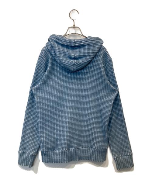 Seagreen（シーグリーン）Seagreen (シーグリーン) コットンワッフル ダブルジップパーカー MSEA21S0846-M ブルー サイズ:03の古着・服飾アイテム