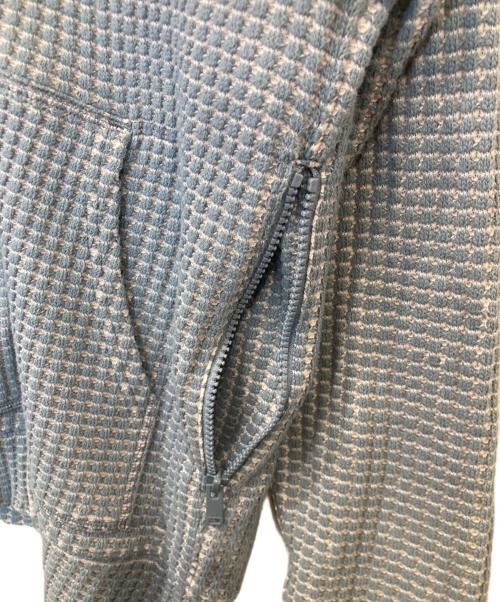 Seagreen（シーグリーン）Seagreen (シーグリーン) コットンワッフル ダブルジップパーカー MSEA21S0846-M ブルー サイズ:03の古着・服飾アイテム