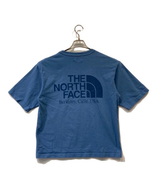 THE NORTHFACE PURPLELABEL（ザ・ノースフェイス パープルレーベル）THE NORTHFACE PURPLELABEL (ザ・ノースフェイス パープルレーベル) 7oz Printed Embroidery Tee 7オンス プリンテッド エンブロイダリー ティー NT3335N ブルー サイズ:Mの古着・服飾アイテム
