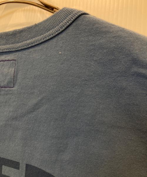 THE NORTHFACE PURPLELABEL（ザ・ノースフェイス パープルレーベル）THE NORTHFACE PURPLELABEL (ザ・ノースフェイス パープルレーベル) 7oz Printed Embroidery Tee 7オンス プリンテッド エンブロイダリー ティー NT3335N ブルー サイズ:Mの古着・服飾アイテム