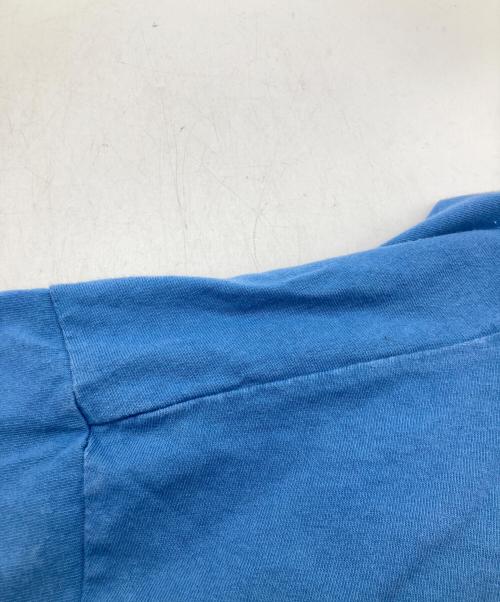 THE NORTHFACE PURPLELABEL（ザ・ノースフェイス パープルレーベル）THE NORTHFACE PURPLELABEL (ザ・ノースフェイス パープルレーベル) 7oz Printed Embroidery Tee 7オンス プリンテッド エンブロイダリー ティー NT3335N ブルー サイズ:Mの古着・服飾アイテム