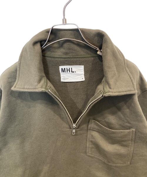 MHL（エムエイチエル）MHL (エムエイチエル) ハーフジップスウェット　595-9269504 オリーブ サイズ:2の古着・服飾アイテム