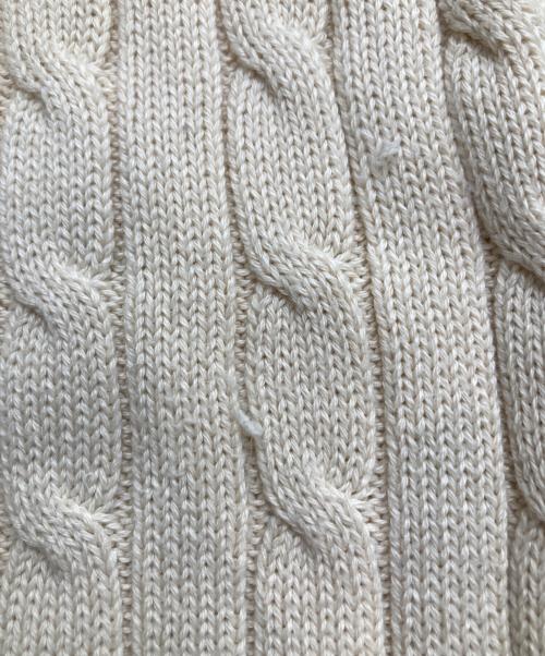 POLO RALPH LAUREN（ポロ・ラルフローレン）POLO RALPH LAUREN (ポロ・ラルフローレン) ケーブルニット アイボリー サイズ:XSの古着・服飾アイテム