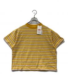 DANTON（ダントン）の古着「ボーダーカットソー　DT-C0311 TCB」｜ホワイト×イエロー