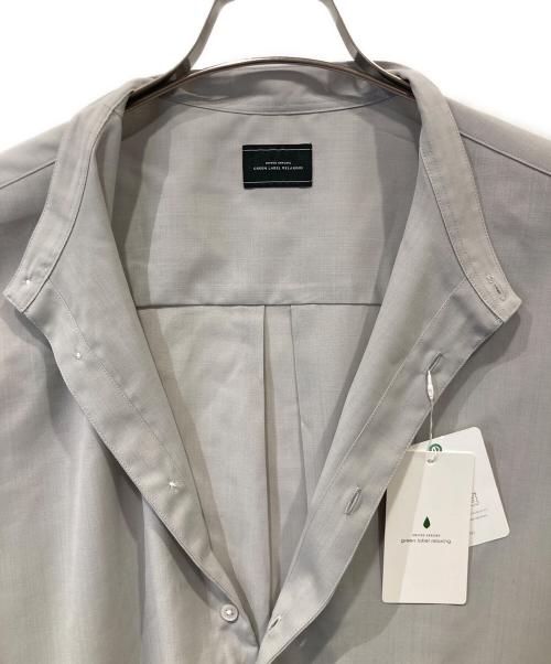 green label relaxing（グリーンレーベルリラクシング）green label relaxing (グリーンレーベルリラクシング) ウォッシャブルトロ バンドカラー 半袖 プルオーバー　3216-108-1838 アイボリー サイズ:L 未使用品の古着・服飾アイテム