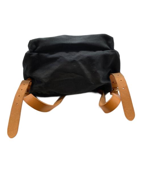 IL BISONTE（イル ビゾンテ）IL BISONTE (イル ビゾンテ) バックパック 54242309226 ブラック×ブラウンの古着・服飾アイテム