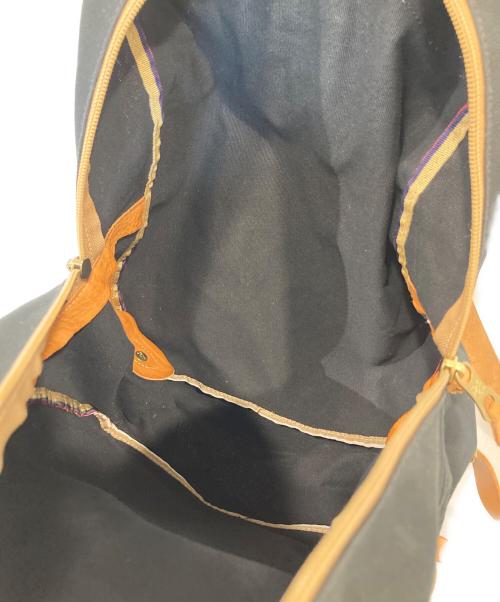 IL BISONTE（イル ビゾンテ）IL BISONTE (イル ビゾンテ) バックパック 54242309226 ブラック×ブラウンの古着・服飾アイテム
