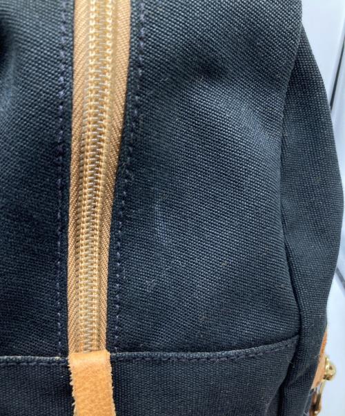 IL BISONTE（イル ビゾンテ）IL BISONTE (イル ビゾンテ) バックパック 54242309226 ブラック×ブラウンの古着・服飾アイテム