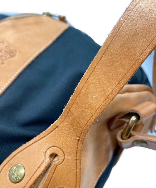 IL BISONTE（イル ビゾンテ）IL BISONTE (イル ビゾンテ) バックパック 54242309226 ブラック×ブラウンの古着・服飾アイテム