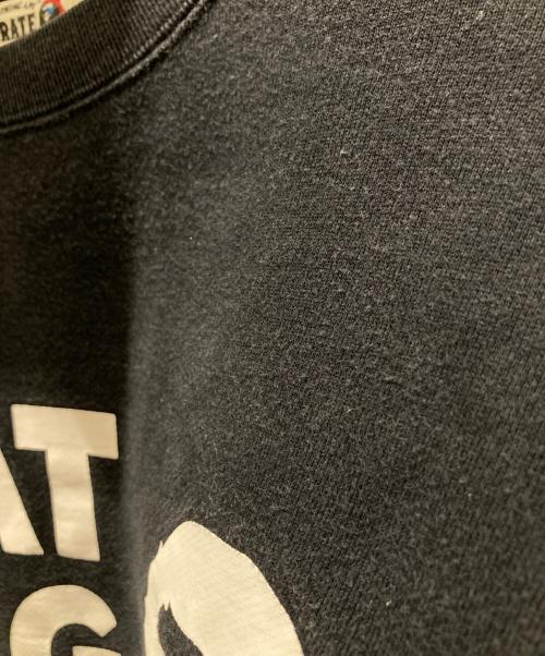 A BATHING APE（ア ベイシング エイプ）A BATHING APE (ア ベイシング エイプ) CROSSBONE CREWNECK クロスボーン クルーネック 004SWH701001M ブラック サイズ:XLの古着・服飾アイテム