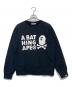 A BATHING APE（ア ベイシング エイプ）の古着「CROSSBONE CREWNECK クロスボーン クルーネック 004SWH701001M」｜ブラック