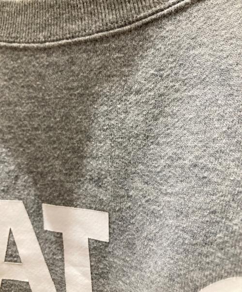 A BATHING APE（ア ベイシング エイプ）A BATHING APE (ア ベイシング エイプ) CROSSBONE CREWNECK クロスボーン・クルーネック 004SWH701001M グレー サイズ:Lの古着・服飾アイテム