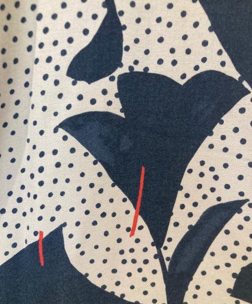 Pal'las Palace（パラスパレス）Pal'las Palace (パラスパレス) 総柄ウールワンピース ネイビー サイズ:3の古着・服飾アイテム