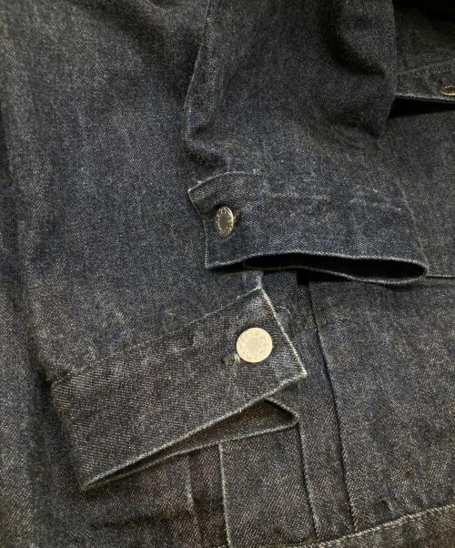 noritake harada（ノリタケ ハラダ）noritake harada (ノリタケ ハラダ) Denim Pleated Jacket デニム プリーツド ジャケット インディゴ サイズ:46EXTRAの古着・服飾アイテム