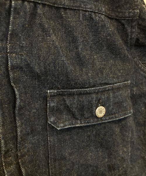 noritake harada（ノリタケ ハラダ）noritake harada (ノリタケ ハラダ) Denim Pleated Jacket デニム プリーツド ジャケット インディゴ サイズ:46EXTRAの古着・服飾アイテム