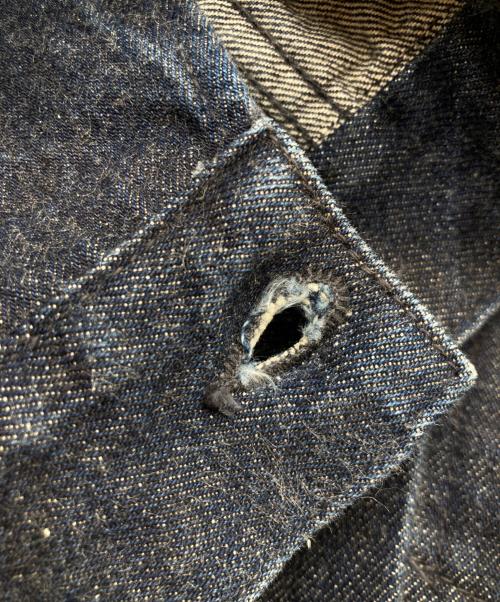 noritake harada（ノリタケ ハラダ）noritake harada (ノリタケ ハラダ) Denim Pleated Jacket デニム プリーツド ジャケット インディゴ サイズ:46EXTRAの古着・服飾アイテム