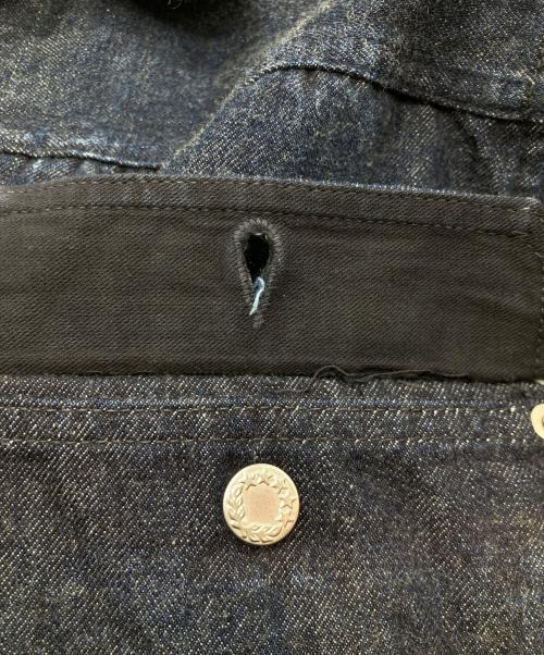 noritake harada（ノリタケ ハラダ）noritake harada (ノリタケ ハラダ) Denim Pleated Jacket デニム プリーツド ジャケット インディゴ サイズ:46EXTRAの古着・服飾アイテム