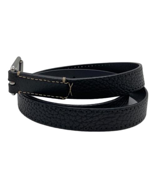 LEMAIRE（ルメール）LEMAIRE (ルメール) REVERSED THIN BELT リバースド シン ベルト ブラックの古着・服飾アイテム