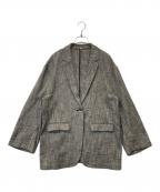 Mila Owenミラオーウェン）の古着「ドロップショルダーシアージャケット 09WFJ242953」｜ブラック