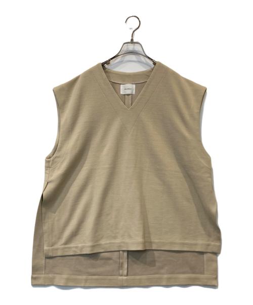 MIDIUMISOLID（ミディウミソリッド）MIDIUMISOLID (ミディウミソリッド) ベスト ベージュ サイズ:48の古着・服飾アイテム