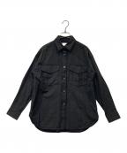 ticcaティッカ）の古着「ダブルポケットシャツ TAGA-313-01」｜グレー