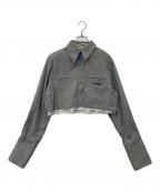 PRANK PROJECTプランクプロジェクト）の古着「マルチファブリックショートシャツ 31232315603」｜グレー