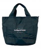 LeSportsacレスポートサック）の古着「SM REVERSIBLE PKT TOTE エスエム リバーシブル ポケット トート」｜グリーン