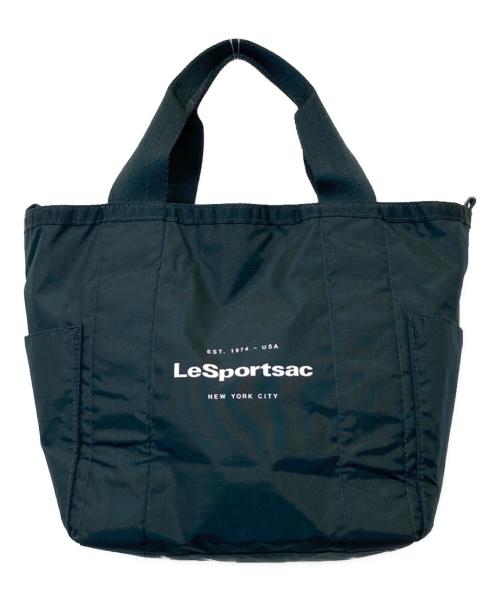 LeSportsac（レスポートサック）LeSportsac (レスポートサック) SM REVERSIBLE PKT TOTE エスエム リバーシブル ポケット トート グリーンの古着・服飾アイテム