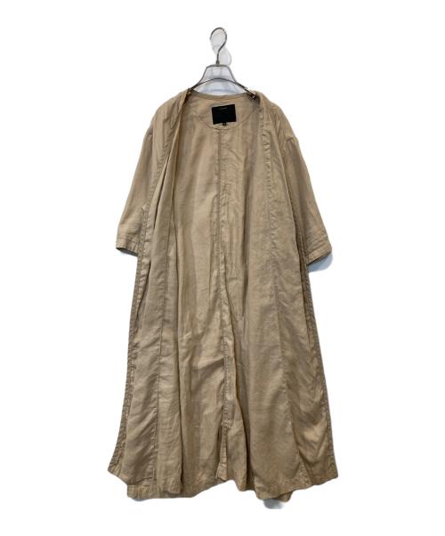 FLORENT（フローレント）FLORENT (フローレント) Linen Gown Coat リネンガウンコート 2002F08002 ベージュ サイズ:00の古着・服飾アイテム