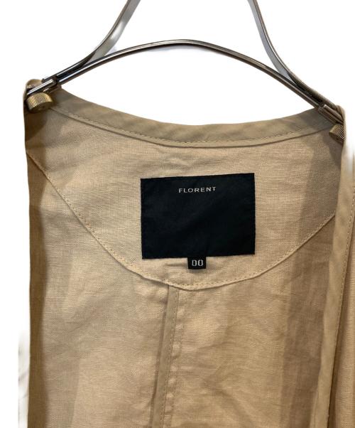 FLORENT（フローレント）FLORENT (フローレント) Linen Gown Coat リネンガウンコート 2002F08002 ベージュ サイズ:00の古着・服飾アイテム