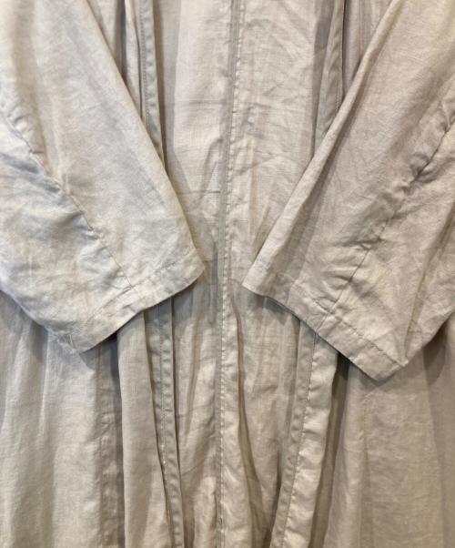 FLORENT（フローレント）FLORENT (フローレント) Linen Gown Coat リネンガウンコート 2002F08002 ベージュ サイズ:00の古着・服飾アイテム