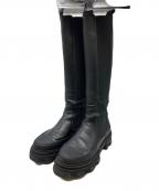GANNIガニー）の古着「High Chelsea Boot Black Stitch（ハイチェルシーブーツ ブラックステッチ）　S1922」｜ブラック