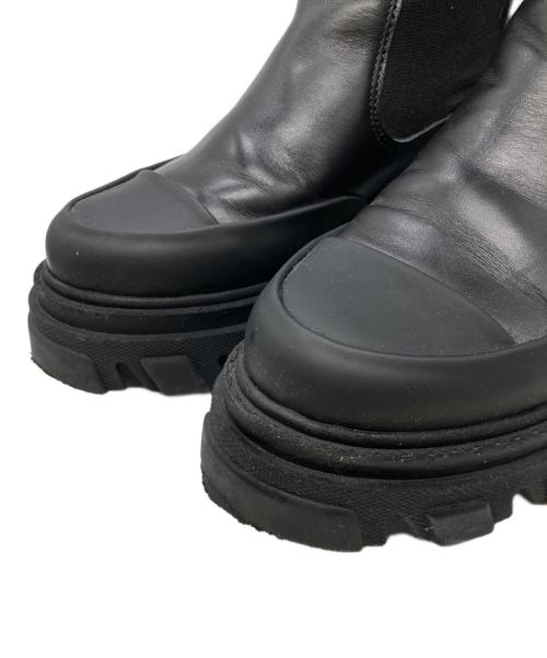 GANNI（ガニー）GANNI (ガニー) High Chelsea Boot Black Stitch（ハイチェルシーブーツ ブラックステッチ）　S1922 ブラック サイズ:38の古着・服飾アイテム