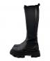 GANNI (ガニー) High Chelsea Boot Black Stitch（ハイチェルシーブーツ ブラックステッチ）　S1922 ブラック サイズ:38：15000円