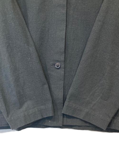 オローネ（オローネ）オローネ (オローネ) ノーカラージャケット　portom1865 ブラック サイズ:FREEの古着・服飾アイテム