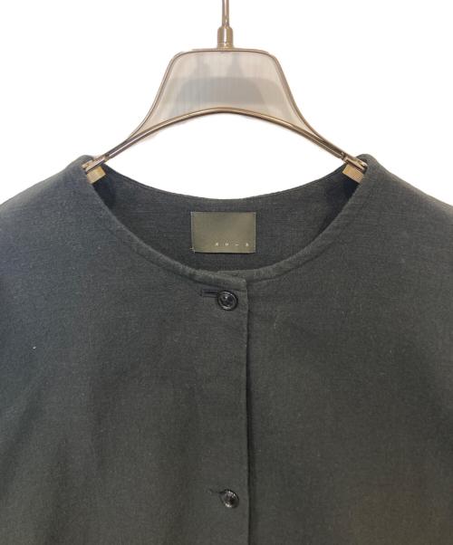 オローネ（オローネ）オローネ (オローネ) ノーカラージャケット　portom1865 ブラック サイズ:FREEの古着・服飾アイテム