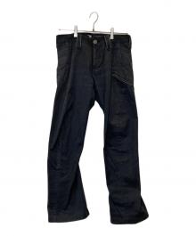 OAKLEY（オークリー）の古着「立体裁断スカル刺繍デニムパンツ」｜ブラック