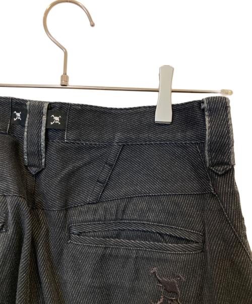 OAKLEY（オークリー）OAKLEY (オークリー) 立体裁断スカル刺繍デニムパンツ ブラック サイズ:30の古着・服飾アイテム