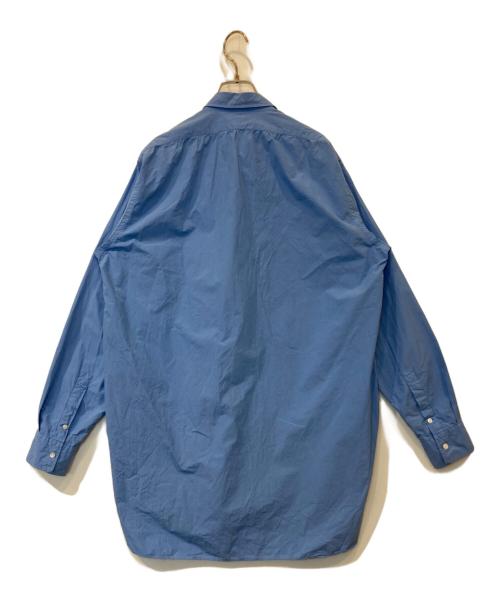 HEUGN（ユーゲン）HEUGN (ユーゲン) james オーバーダイコットンレギュラーカラーシャツ　SHIRT-042 ブルー サイズ:3の古着・服飾アイテム