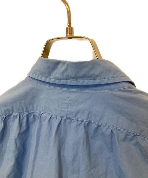 HEUGN（ユーゲン）HEUGN (ユーゲン) james オーバーダイコットンレギュラーカラーシャツ　SHIRT-042 ブルー サイズ:3の古着・服飾アイテム