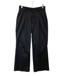 RICE NINE TEN（ライスナインテン）の古着「ワイドスラックス」｜ブラック