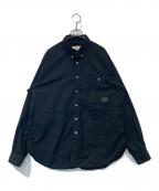 Snow peakスノーピーク）の古着「OG Cotton Poplin BD Shirt（OGコットンポプリンBDシャツ）　SH-22SU401」｜ブラック