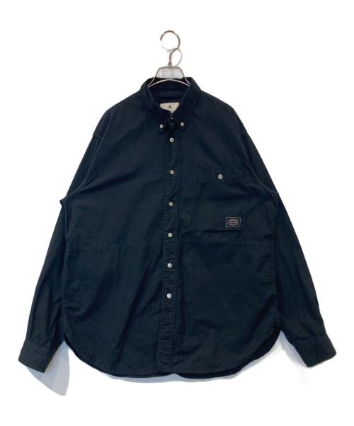 Snow peak（スノーピーク）Snow peak (スノーピーク) OG Cotton Poplin BD Shirt（OGコットンポプリンBDシャツ）　SH-22SU401 ブラック サイズ:XLの古着・服飾アイテム