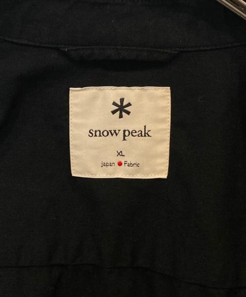 Snow peak（スノーピーク）Snow peak (スノーピーク) OG Cotton Poplin BD Shirt（OGコットンポプリンBDシャツ）　SH-22SU401 ブラック サイズ:XLの古着・服飾アイテム
